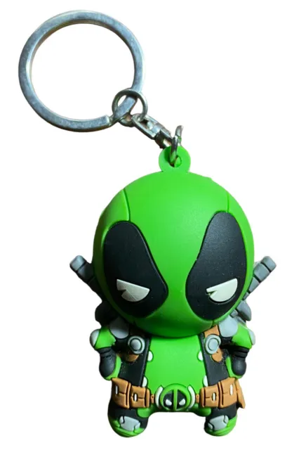 Monogram Figural 3D Keychain Marvel Green Deadpool