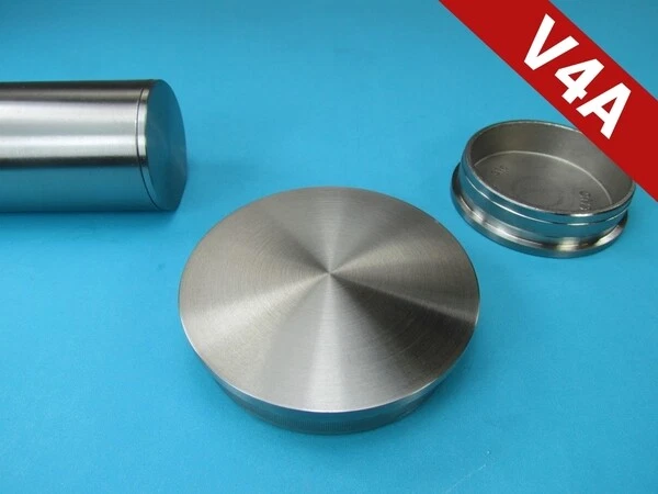 PATIKIL 76 Mm Rohr-Endkappe Aus 304 Edelstahl, Flach, Poliert, Für Sanitär Und Heizung – Innendurchmesser 72 Mm, 2 Mm Dick