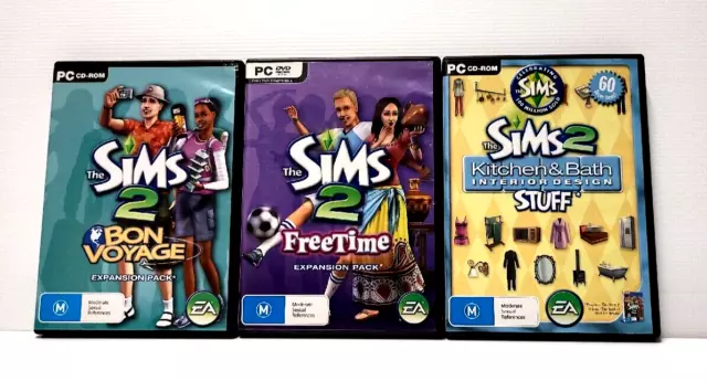 The Sims 2 DELUXE PC Game + 9 Expansion Packs Bundle Lot.FREE