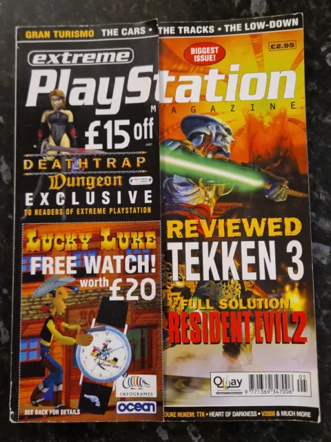 Extreme Playstation Magazine Issue #5 May 1998 TEKKEN 3 RESIDENT EVIL 2