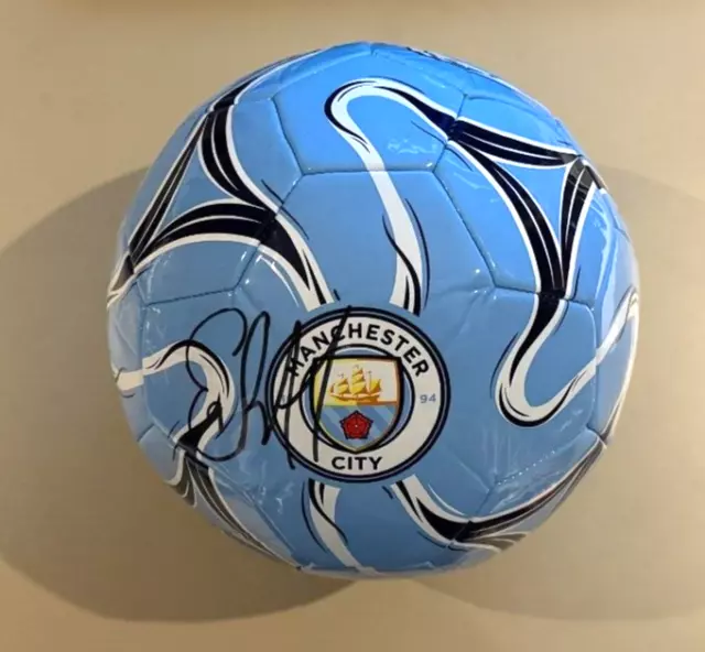 Erling Haaland Signed Manchester City Football Club Ball with COA