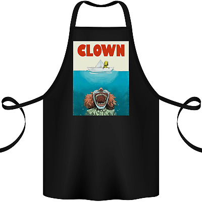 Jaws Funny Parody Clown Halloween Horror Cotton Apron 100% Organic