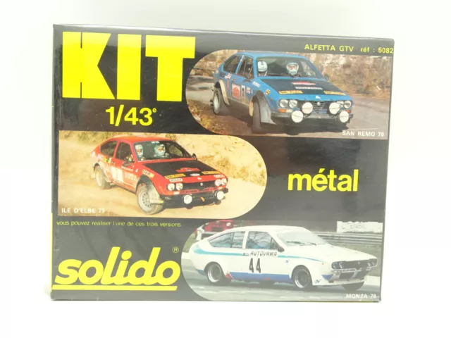 Solido Kit à Monter 1/43 - Alfa Romeo GTV Rallye San Remo / Elbe / Monza 78 5082