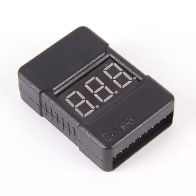 BX100 1-8S Lipo Li-ion Battery Voltage Tester Monitor Low-Voltage Buzzer Alarm