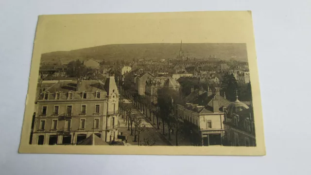 CPA carte postale Autun / Vue d'ensemble et Avenue de la Gare