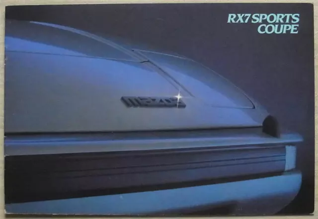 MAZDA RX7 SPORTS COUPE Car Sales Brochure April 1983 #RX7/4/83