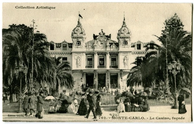 CPA 06 Alpes-Maritimes Monaco Monté-Carlo Le Casino Animated Facade