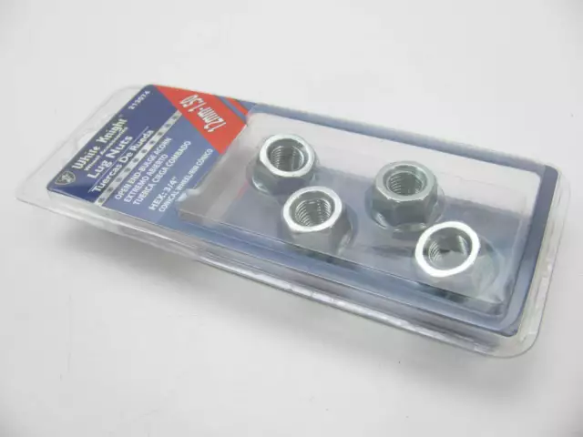 White Knight 213074 Wheel Lug Nuts 12mm X 1.50 Thread Size, 3/4" Hex; 4-Pack