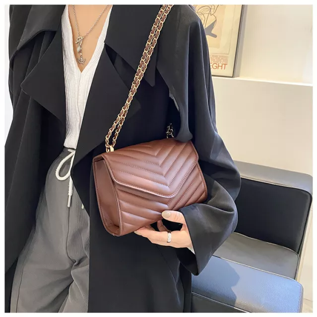 Sac Chaîne Bandoulière Matelassé Sac à Main Femmes Croix Fête Cuir Mariage UK