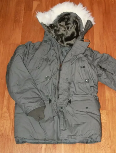 Orig. US Army AIR FORCE N-3B Parka Extreme Cold Weather Size S 1AA