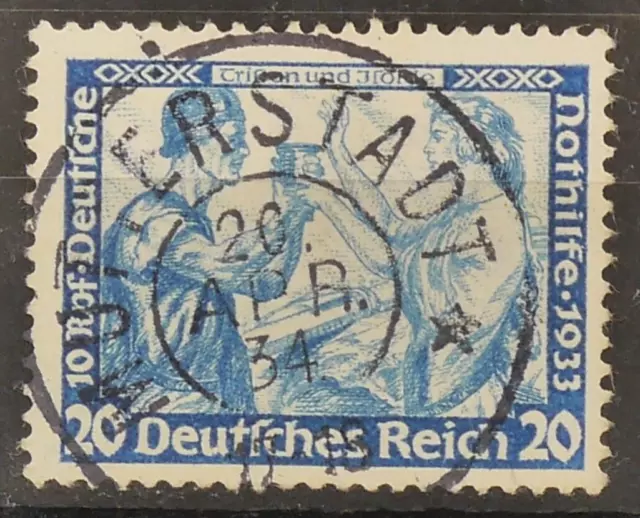 TREFF Deutsches Reich MiNr 505 B gestempelt geprüft BPP 130,-