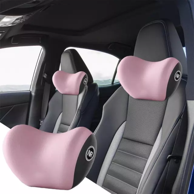 Memory Foam Car Back Cushion with Headrest Lumbar and Waist Support ■■