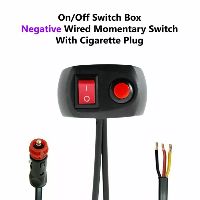 Switch Box Cigarette Plug 12/24v Light bars Beacons Flashing LED Strobe Recovery