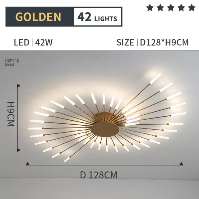 Led Chandelier Living Room Bedroom Ceiling Lamp Pendant Light Decoration Loft