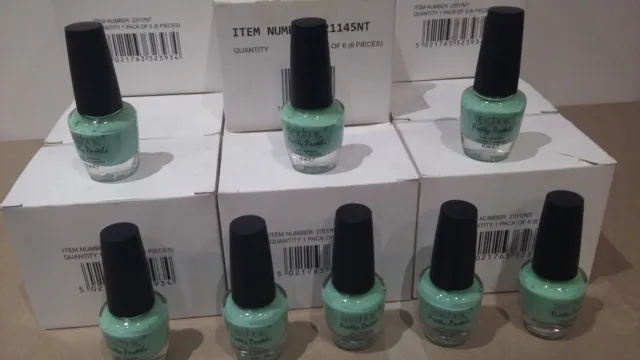 Lot Pour Revendeur De 100 Vernis A Ongles Vert Menthe Pastel Technic