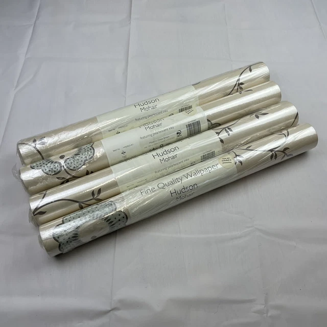 Laura Ashley Hudson Mohair Featuring Pearlescent Inks Wallpaper X4 Rolls
