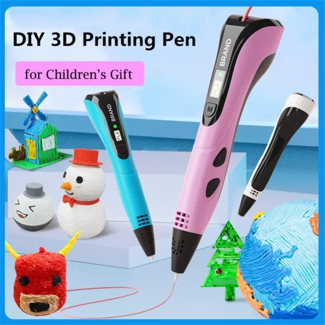 With LCD Screen DIY Gifts 3D Pens 3D Printing Pen Drawing Supplies Arts Printer