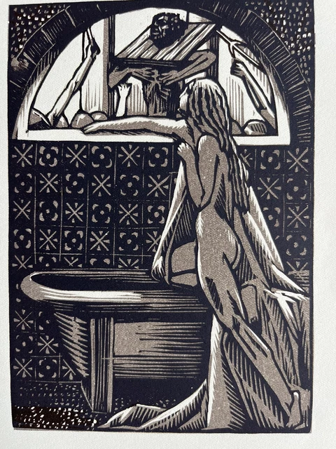 Raphael Drouart woodcut woodcut The Temptation of Saint Anthony