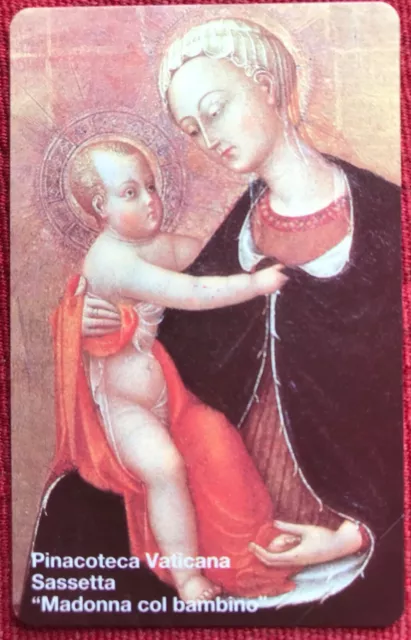 Vaticano Pinacoteca Vaticana Sassetta Madonna Bambino Scheda Nuova Lire 5.000