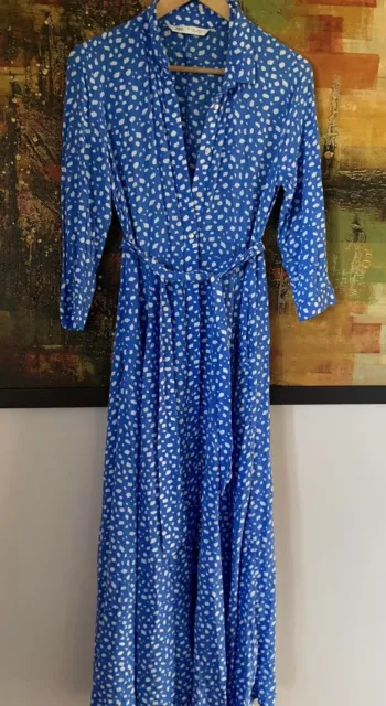 Zara marilyn hot sale dress blue