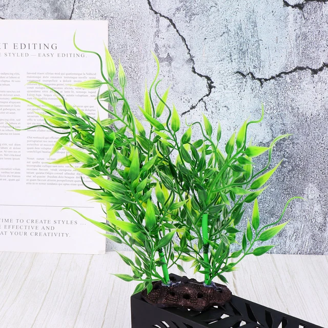 Sfondo Per Acquario 91x41cm - Design Rami E Piante Acquatiche In Vinile - Foto 4