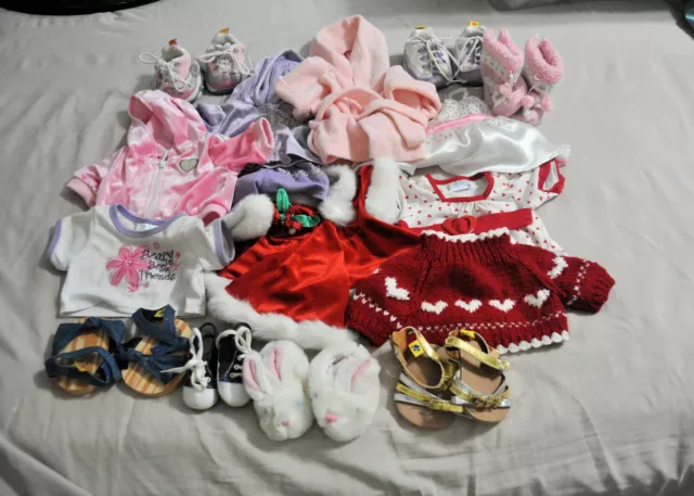 Build - A - Bear Clothing Mixed Lot 8 Outfits and 7 Pairs of Shoes