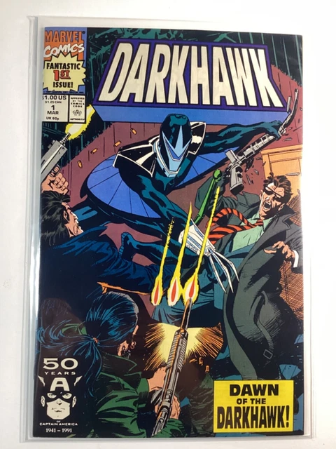 DARKHAWK (1991 MARVEL) #1 VG 4.0🥇1st APPEARANCE & ORIGIN OF DARKHAWK🥇🔑KEY🔑