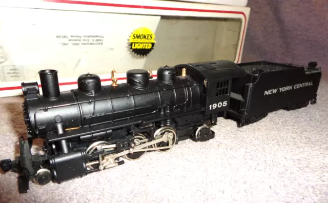 VTG Bachmann #1905 HO Scale Prairie 2-6-2 & Tender with Smoke: NYC - WORKING!