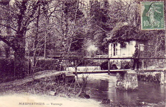 CPA 77 BRIE Près Meaux Coulommiers Pommeuse MAUPERTHUIS Vannage  Déversoir Pont
