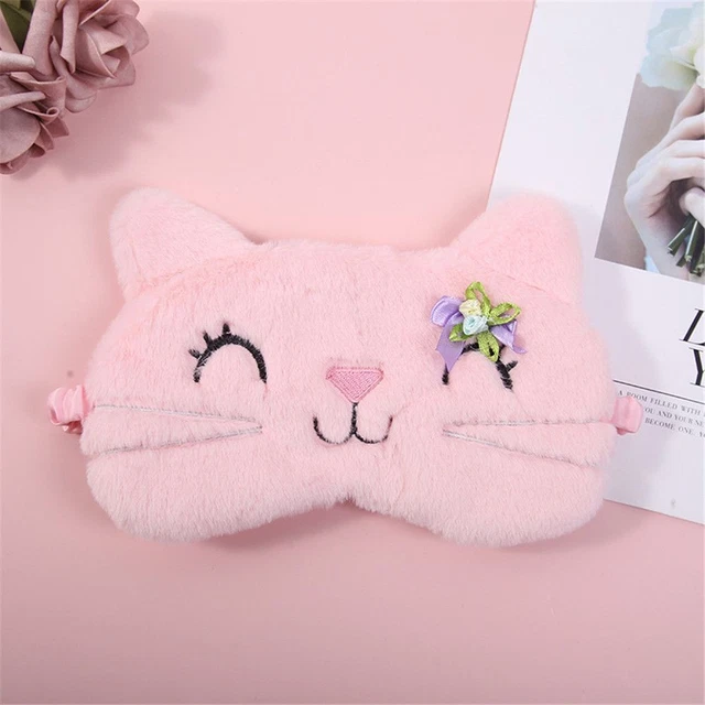 Protección para los ojos de gato (protección para los ojos) máscara suave para dormir felpa ocular