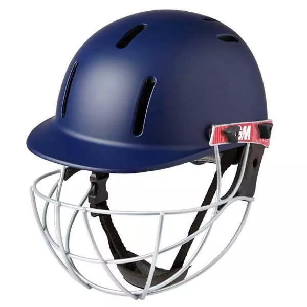 Gunn & Moore Purist GEO II Navy Junior Cricket Helmet - Steel Grill