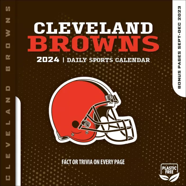 CLEVELAND BROWNS 2024 Escritorio Calendario Nuevo 53035 EUR 20,98