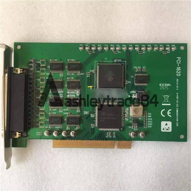 1PC USED for Advantech PCI-1620 REV.A1 8-port RS-232 communication capture card