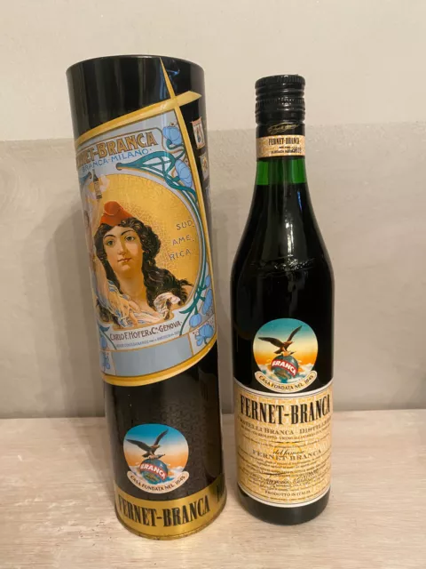 Fernet branca con scatola in latta originale