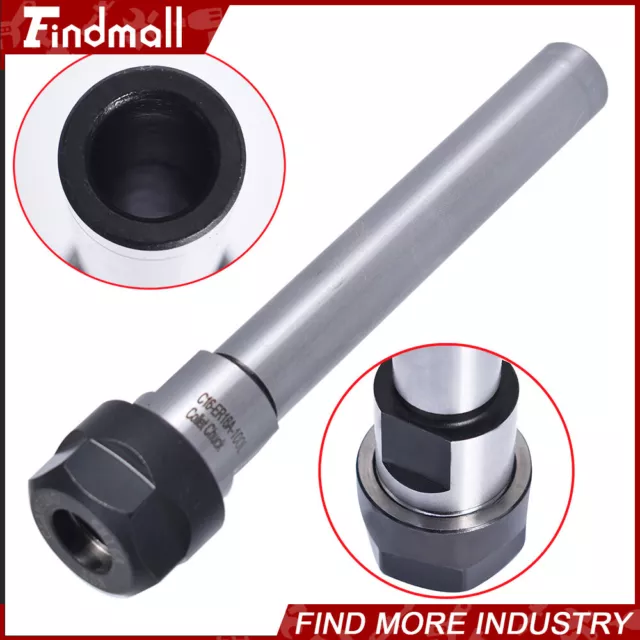 C16 ER16 100L Collet Straight Shank Chuck Tool Holder For CNC Milling Lathe