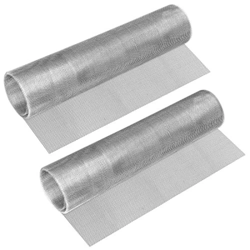 2 Rolls - 304 Stainless Steel Woven Wire Mesh, 20 Mesh