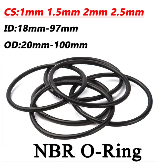 70 X 5 Nitrile (NBR) O-Ring (70mm ID X 5mm C/S) (70x5) - Aire - Foto 5