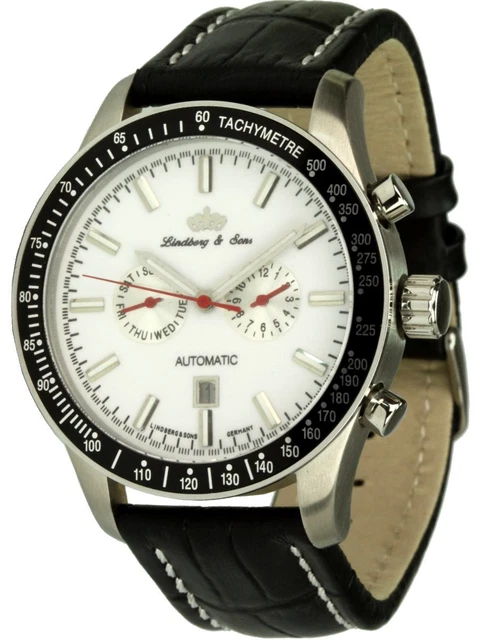 LINDBERG SONS Montre Automatique Fox Tachym tre Date Hommes