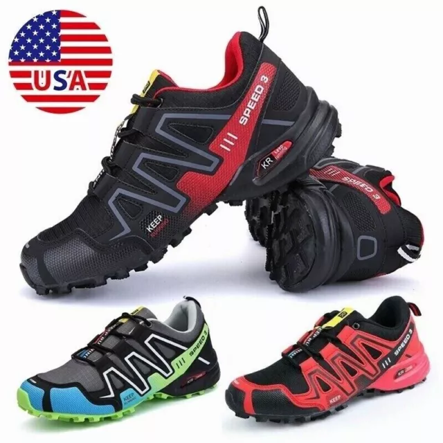 Mens Waterproof Trekking Trail Shoes Sneakers Outdoor Hiking Boots Camping Sizes