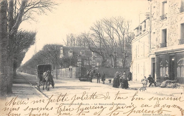 Cpa 91 Soisy Sous Etiolles Le Boulevard De Soisy