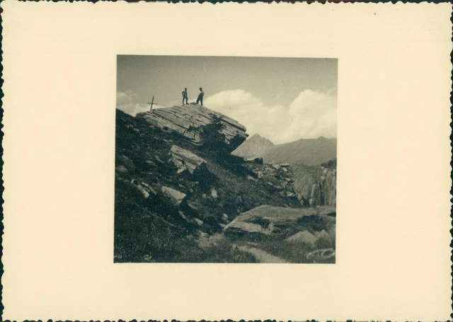 France, Haut-Queyras, près de Col Vieux, au fond la Tête du Pelvas    Vintage si