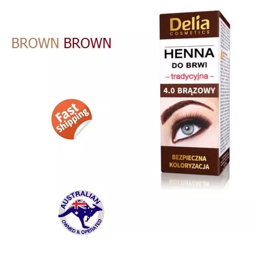 Delia Henna Eyebrow Professional Tint Dye Brown Makeup Eyeliner Lipstick Lash