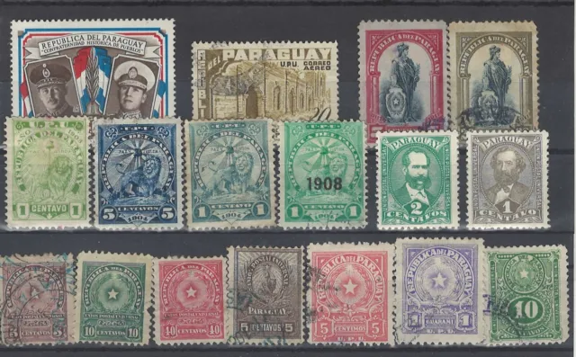 paraguay STAMPS OVERPRINT LATİN AMERİCA PARAGUAY CARİBBEAN