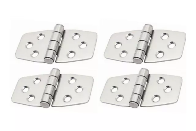 4X Stainless Steel Marine Boat Hinges 3" *1.5" Strap Hinges Heavy Duty