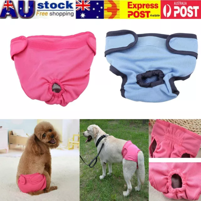 Breathable Cotton Reusable Puppy Dog Nappy Sanitary Underpants Hygiene Diapers