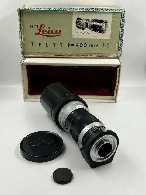 Vintage Kamera Objektiv Leitz Leica TLCOO Telyt f= 400mm 1:5 in OVP 9