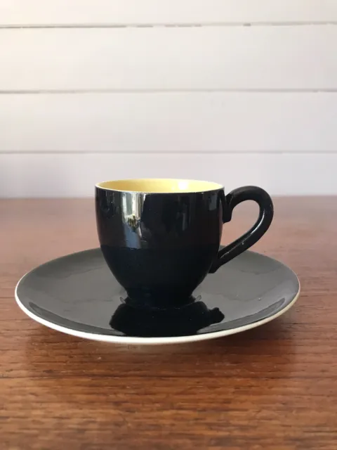 Vintage Martin Boyd  Australian Pottery Demitasse Coffee Cup And Saucer
