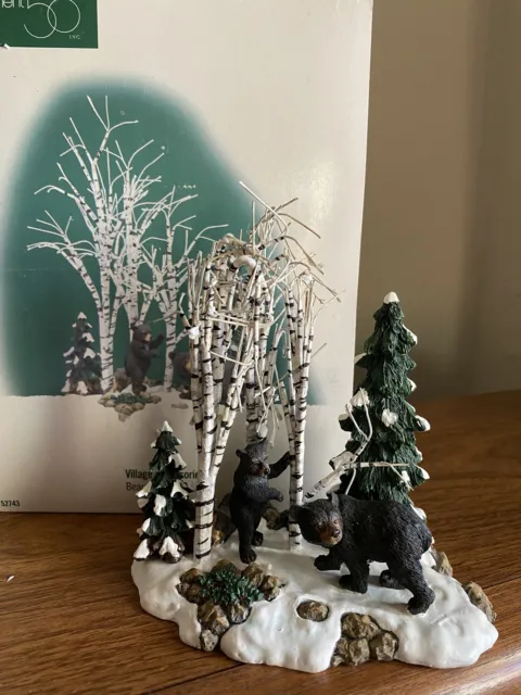 Dept 56 Bears in the Birch Woodland Animals Accessory Christmas Village