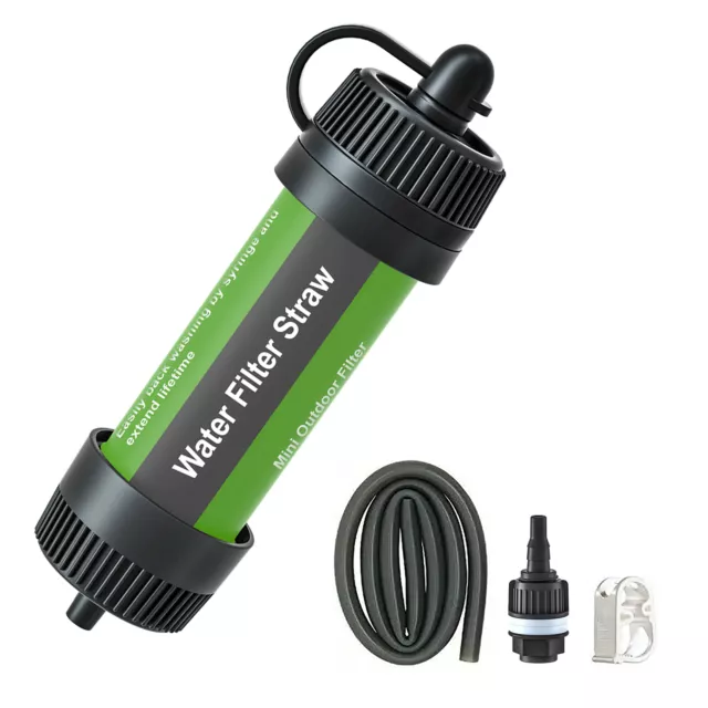 Water Filter Straw Outdoor Portable Water Purifier Survival Gear for Camping Hik