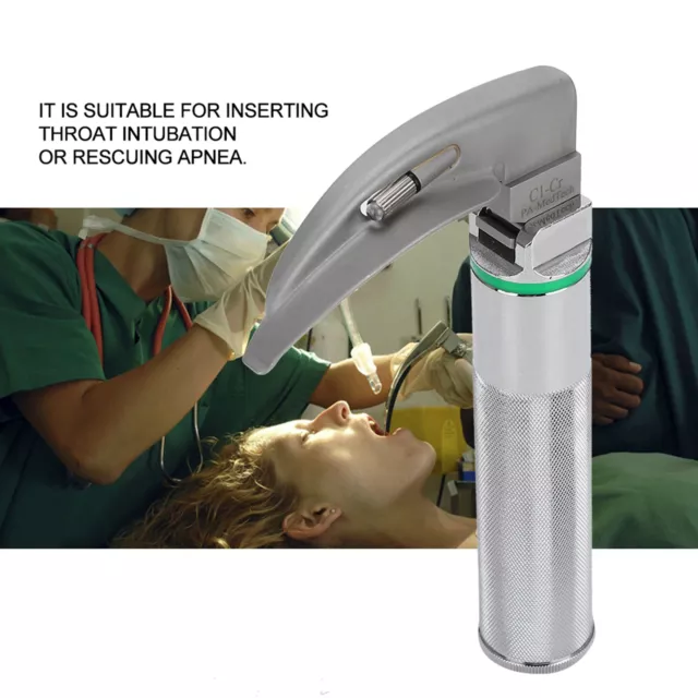 Stainless Steel Diagnosis Laryngoscope Set Adult Children Throat Detection T FST